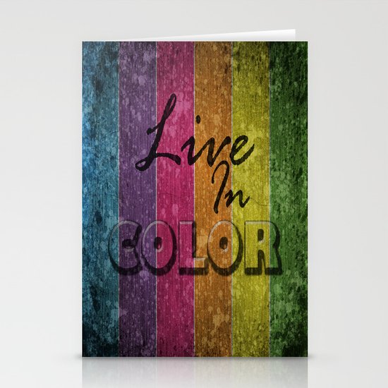 Live In Color. Stationery Cards