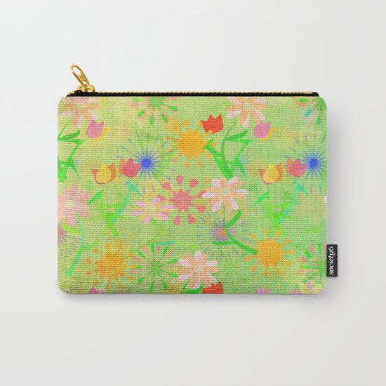 Spring Riot Pattern Carry-All Pouch