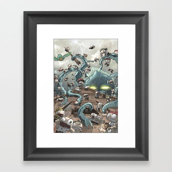 Revenge of the Kracken Framed Art Print