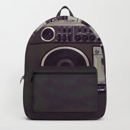 Retro Boombox Backpack | Hiphop, Graphicdesign, Fun, Music, 80S, Speakers, Cassette, Boombox, Pop, Tape 