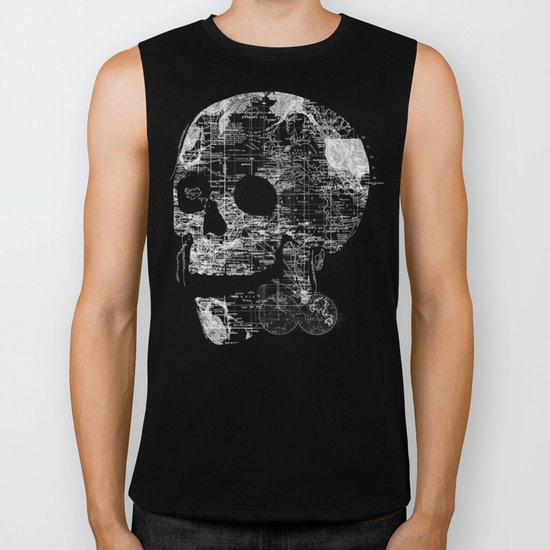 Skull Wanderlust Biker Tank