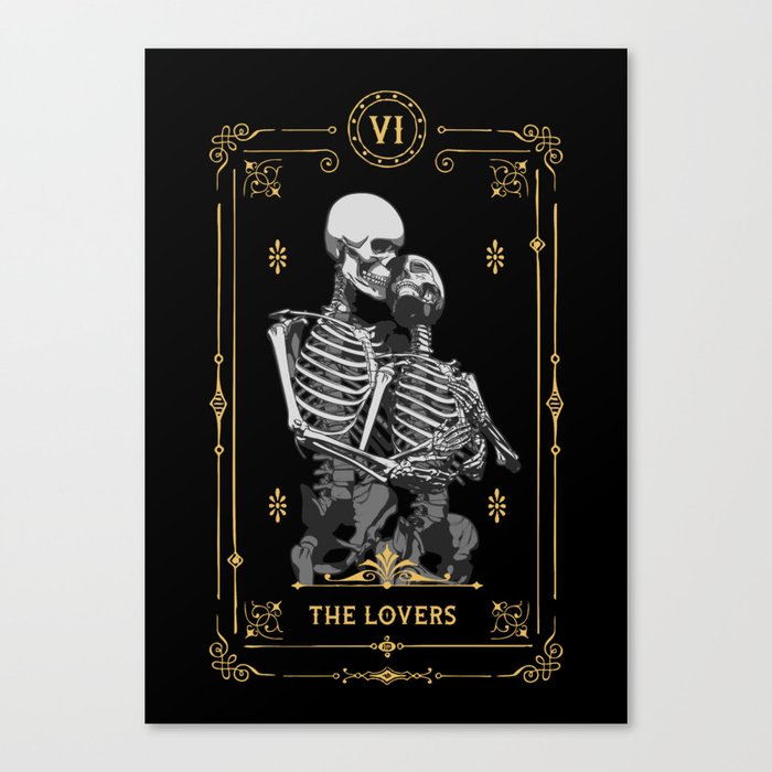 The Lovers VI Tarot Card Canvas Print