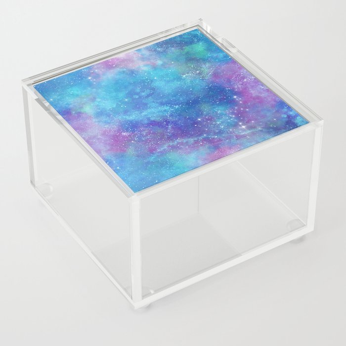 Blue Galaxy Painting Acrylic Box
