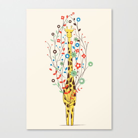 I Brought You These Flowers Canvas Print