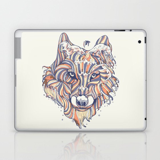 Wave Wolf Laptop & iPad Skin