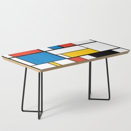 Mondrian De Stijl Modern Art Coffee Table