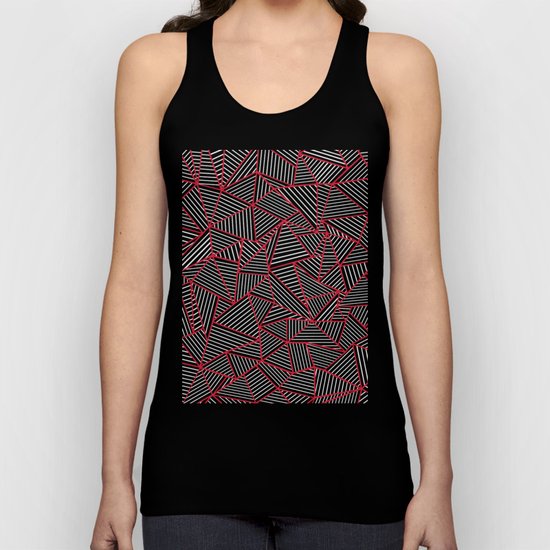 Ab Out Navy Red Unisex Tank Top