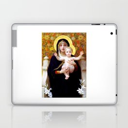 William Adolphe Bouguereau Madonna of the Lilies Laptop Skin