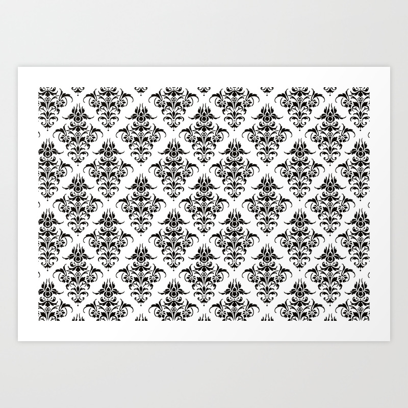 Damask Pattern Vintage Patterns Victorian Gothic Black And White Art Print By Eclecticatheart Society6 1,000+ vectors, stock photos & psd files. damask pattern vintage patterns victorian gothic black and white art print by eclecticatheart