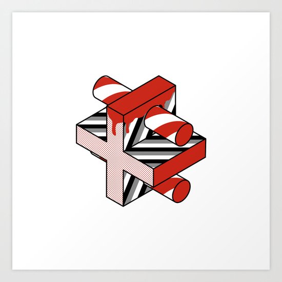 Black Math Art Print