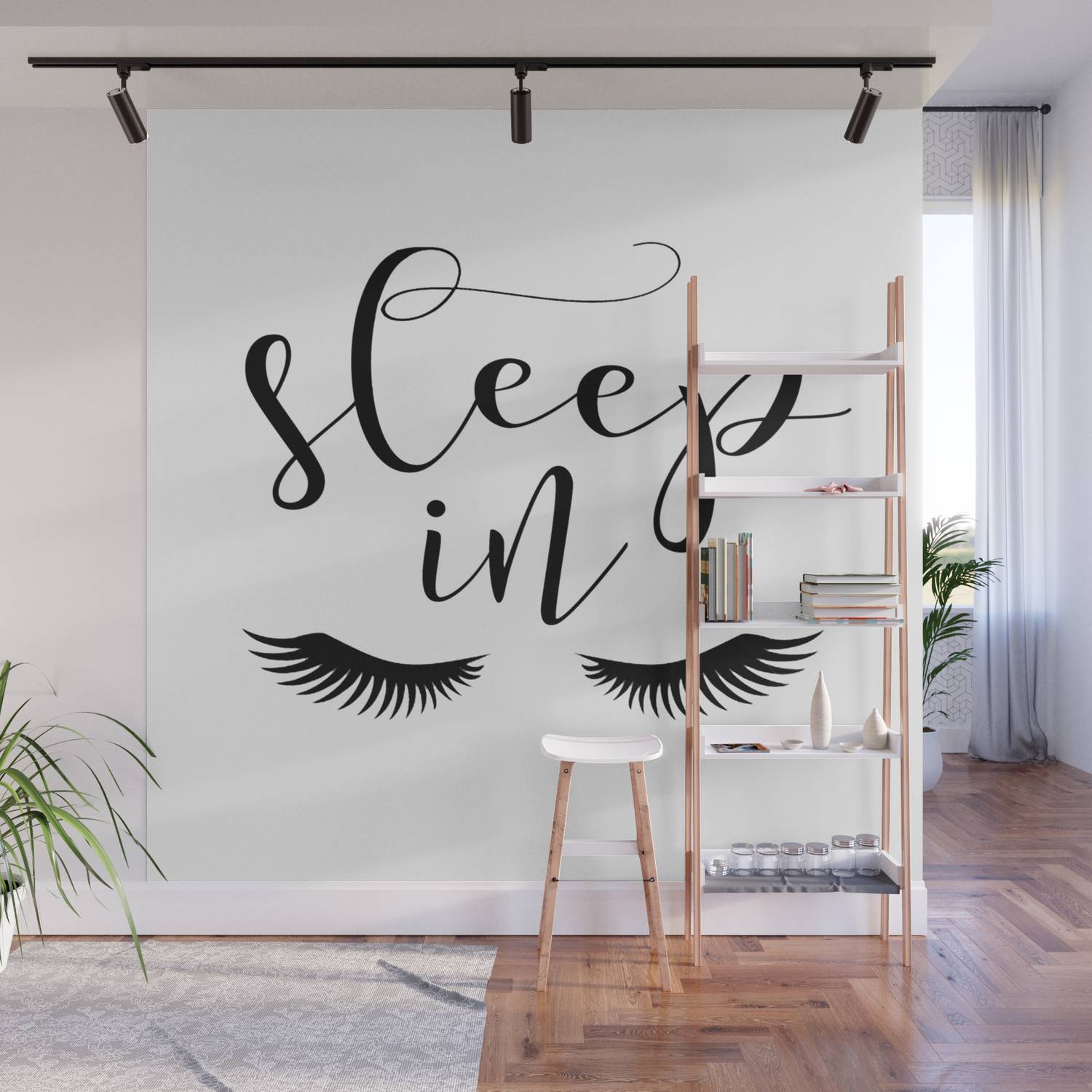 Sleep In Print Let S Sleep In Lashes Decor Lashes Art Good Night
