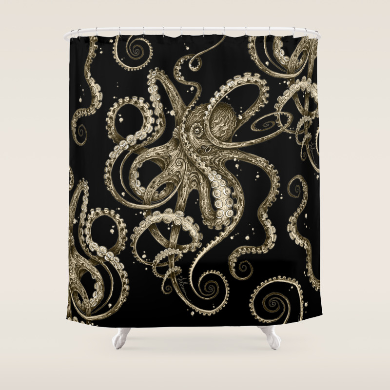 Octopus Shower Curtains Society6