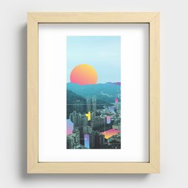 Cityscape Recessed Framed Print