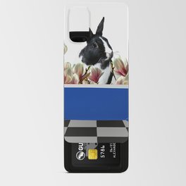 Bunny Rabbit Blue Bathtub - Magnolia Flowers Android Card Case