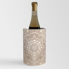 Boho Vintage Style Mandala Graphic Design Wine Chiller