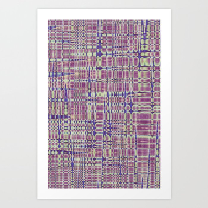 Purple Geometry Art Print