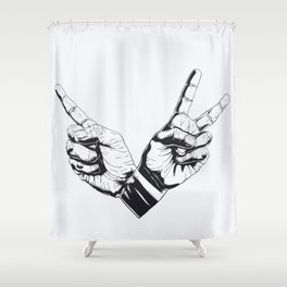 0102 Hands Shower Curtain