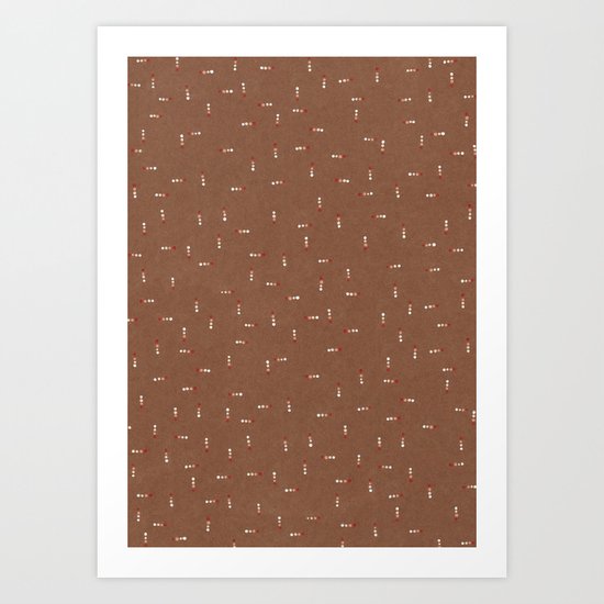Canvas Dot Line Design Art Print