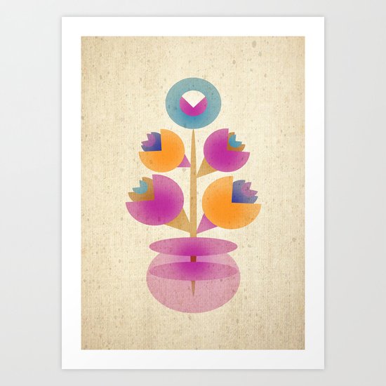 Bunch in Vase Art Print