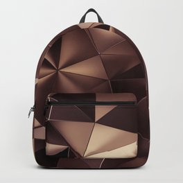 Abstract triangle crystal background. Backpack