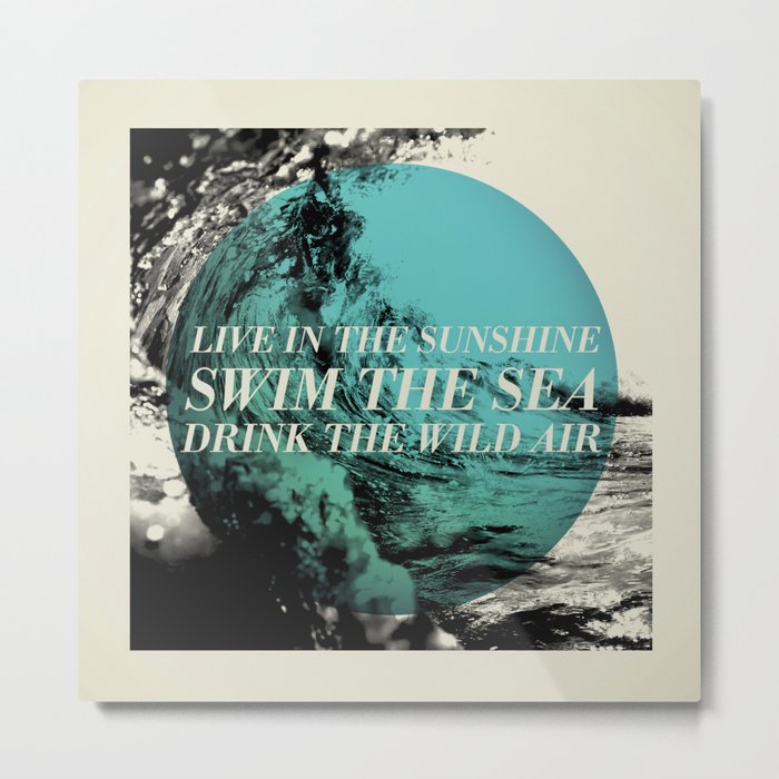 Swim the Sea Metal Print