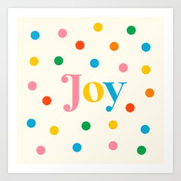 Joyful Dots Art Print