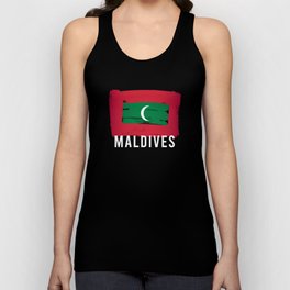 Maldives Flag Maldives Vacation Surfers Unisex Tank Top