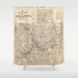 1906 Map of Atlanta, GA Shower Curtain