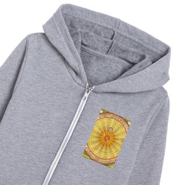 Andreas Cellarius "1660 Copernican astronomical chart in the form of the concentric circles" Kids Zip Hoodie