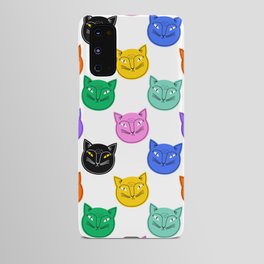 Colorful funny cat animal pattern cartoon Android Case