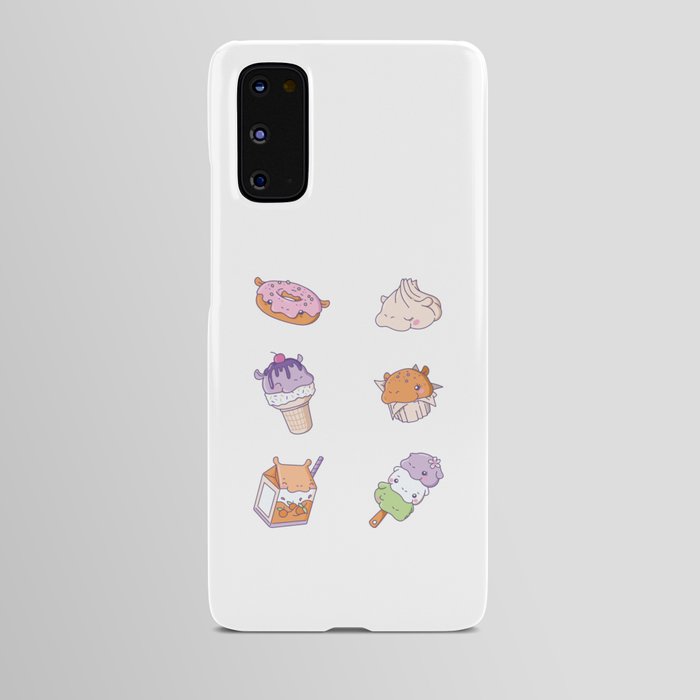 Fun Hippo Snacks Cute Kawaii Aesthetic Android Case