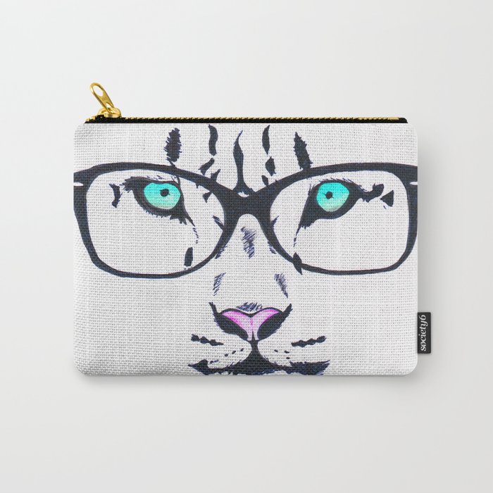 Hipster Tiger Carry-All Pouch