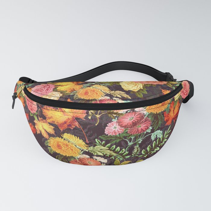 Autumn Flowers and Leaves Fanny Pack