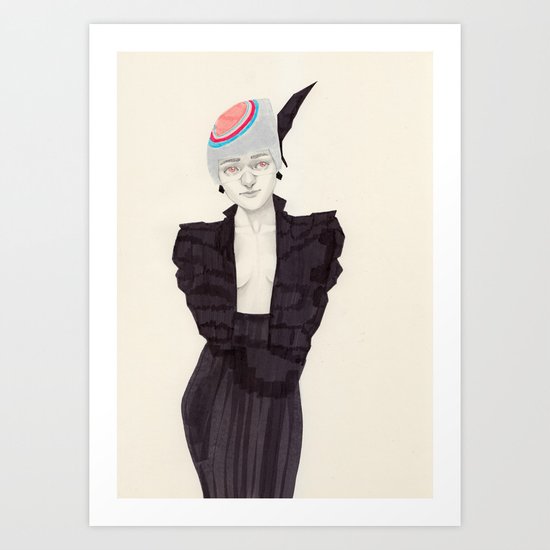 Black Feather Art Print