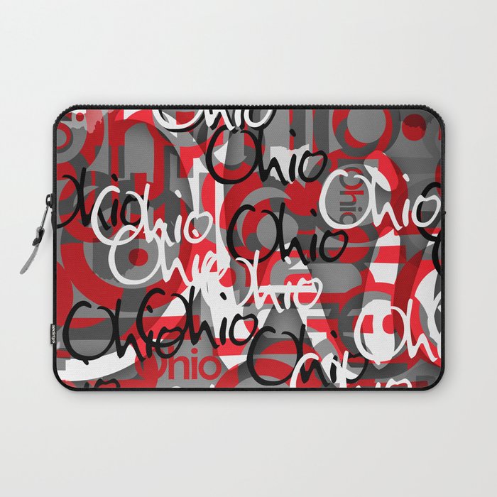 Ohio Scarlett & Gray Day Laptop Sleeve