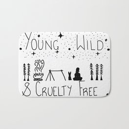 Young wild and cruelty free Bath Mat