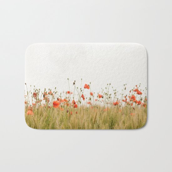 Poppies Coquelicots Bath Mat