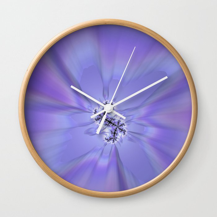 MAUVE UNIVERSE - fractal abstract art Wall Clock