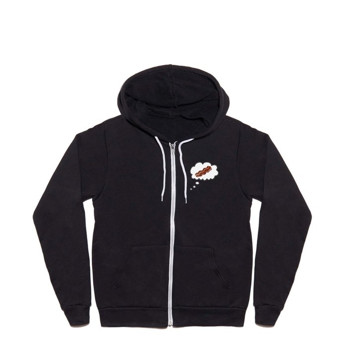 Bacon Thought Bubble Full Zip Hoodie