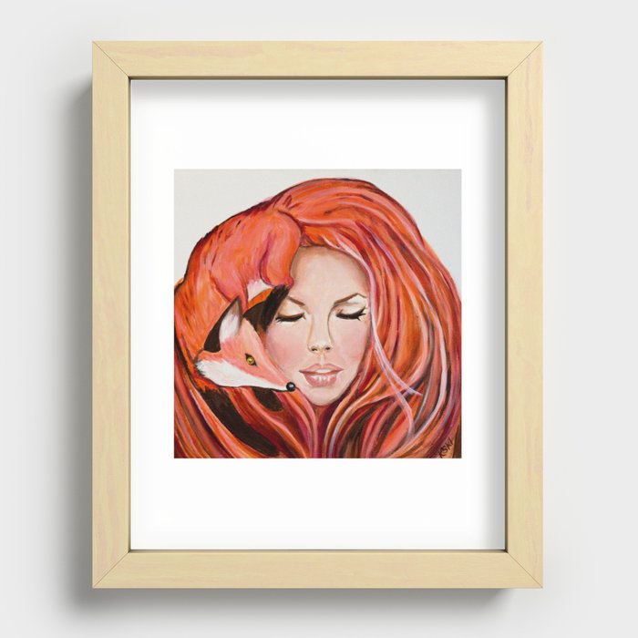 Foxy Lady Recessed Framed Print