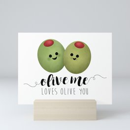 Olive Me Loves Olive You Mini Art Print