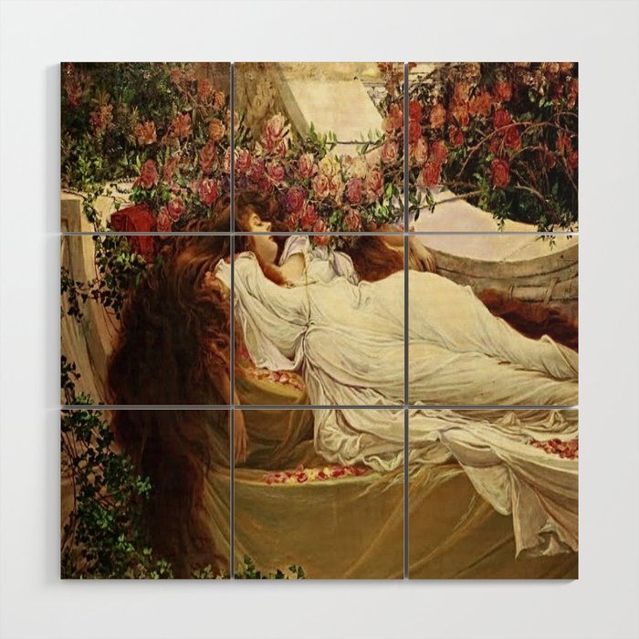 “Persephone in Repose” by John William Waterhouse 1879 Wood Wall Art