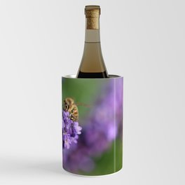 A little bee on lavender Wine Chiller