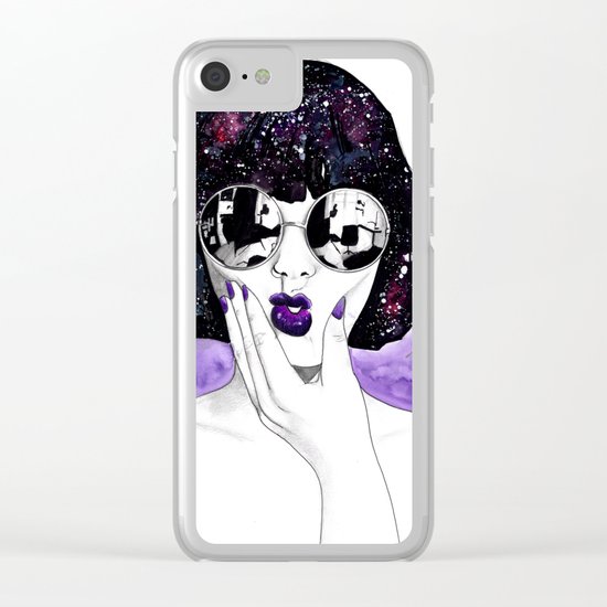 Violet Clear iPhone Case