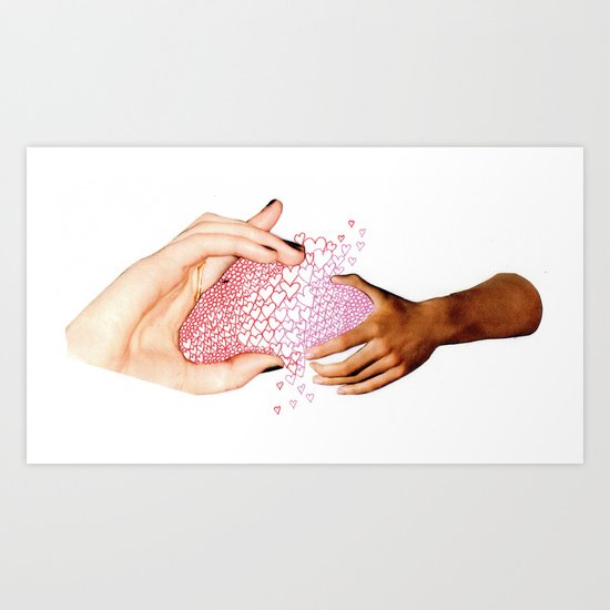 Hearts Art Print