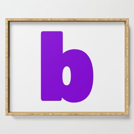 b (Violet & White Letter) Serving Tray