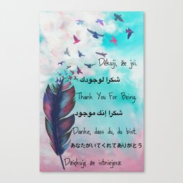 Thank You For Being Fly, V2 Canvas Print