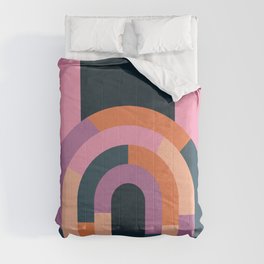 Modern Retro - Colorful Lines Comforter