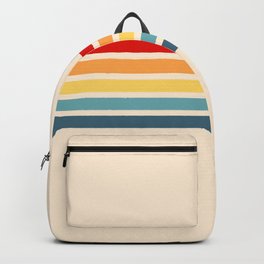 Takaakira - Classic Rainbow Retro Stripes Backpack