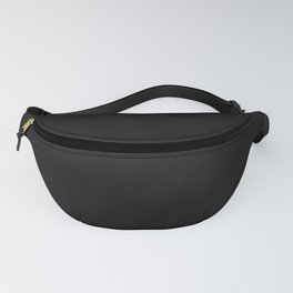 Solid Night Black Html Color Code #0C090A Fanny Pack
